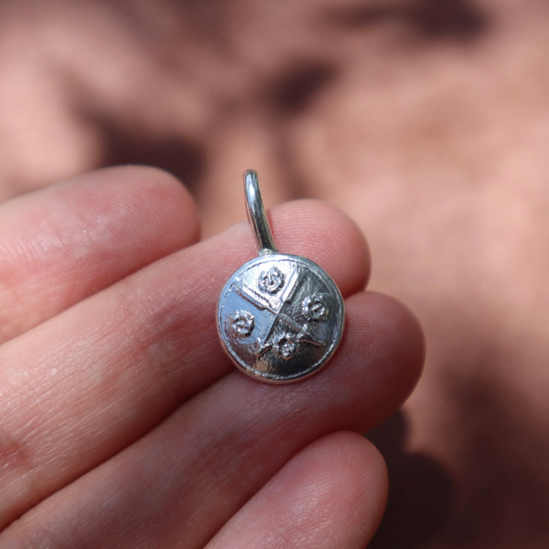 Handmade Sterling Silver Arrows Pendant