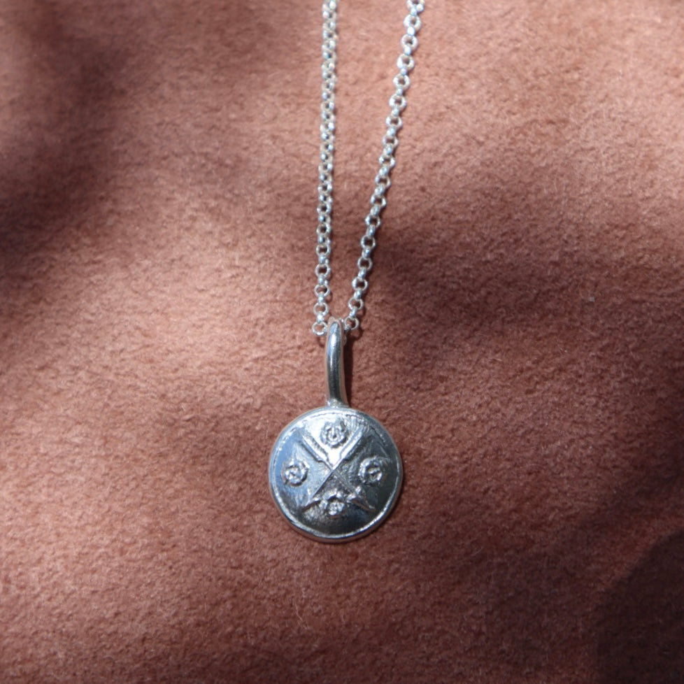 Handmade Sterling Silver Arrows Pendant