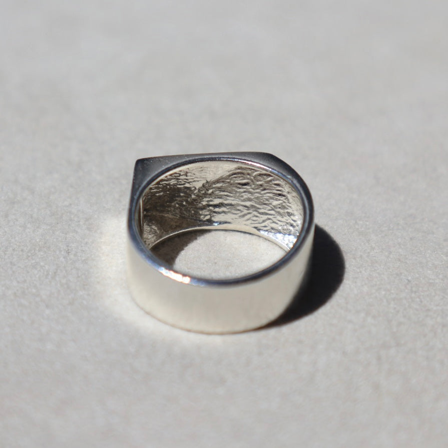 Geometric Sterling Signet Ring