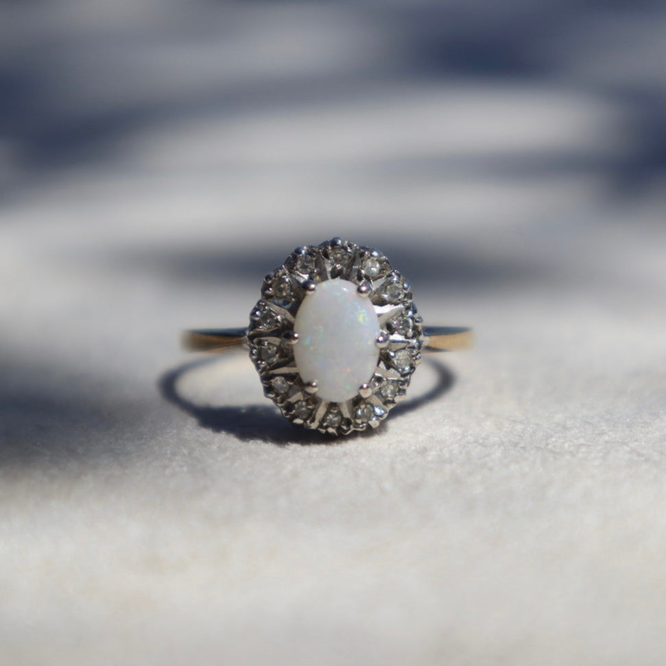 Opal + Diamond Cocktail Ring