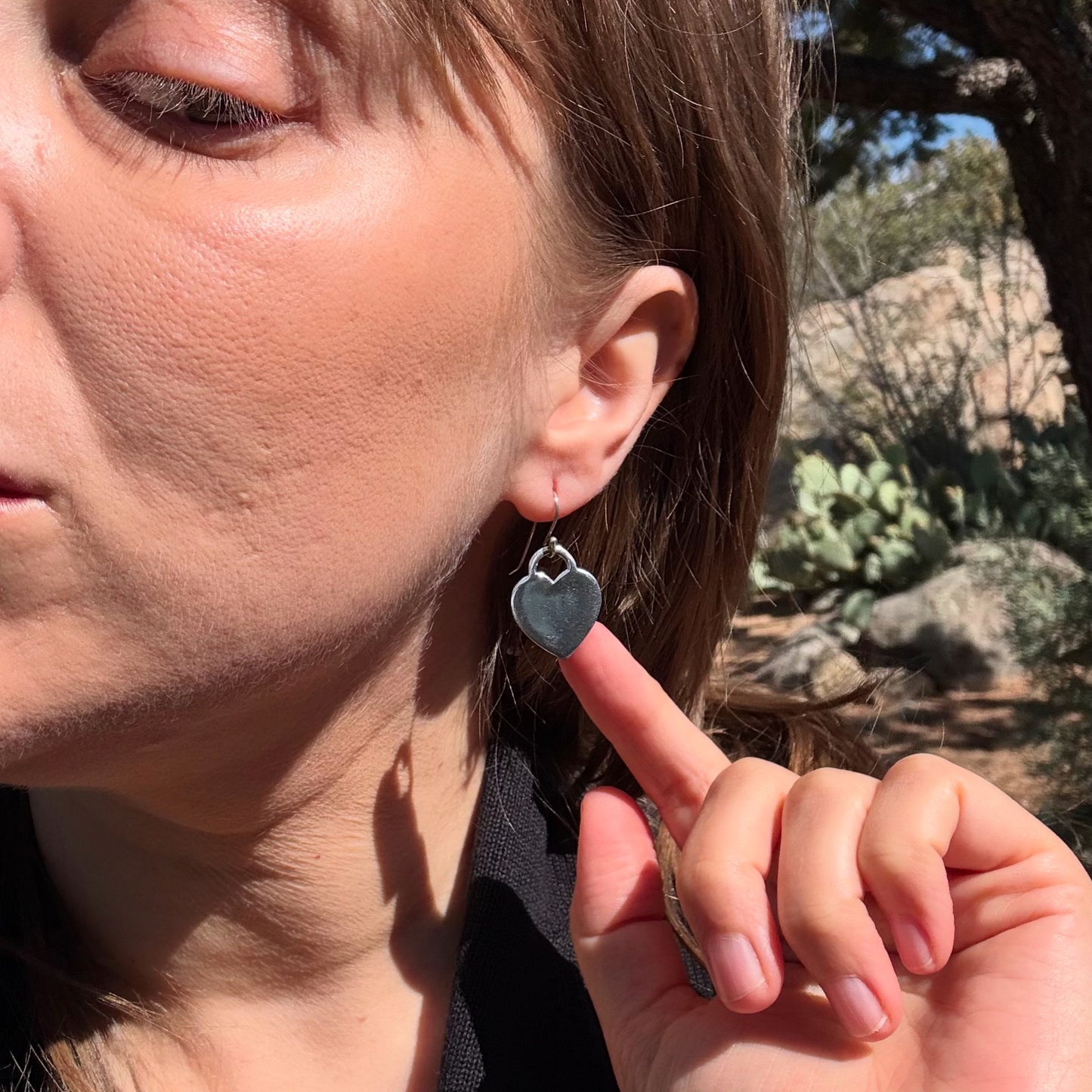 Minimalist Heart Earrings