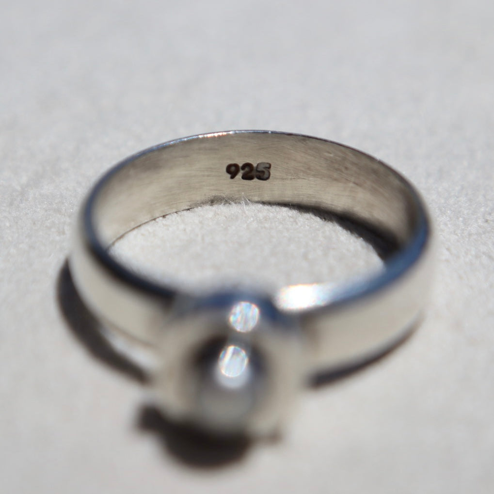 Artisan Made Pearl Solitaire SZ 8