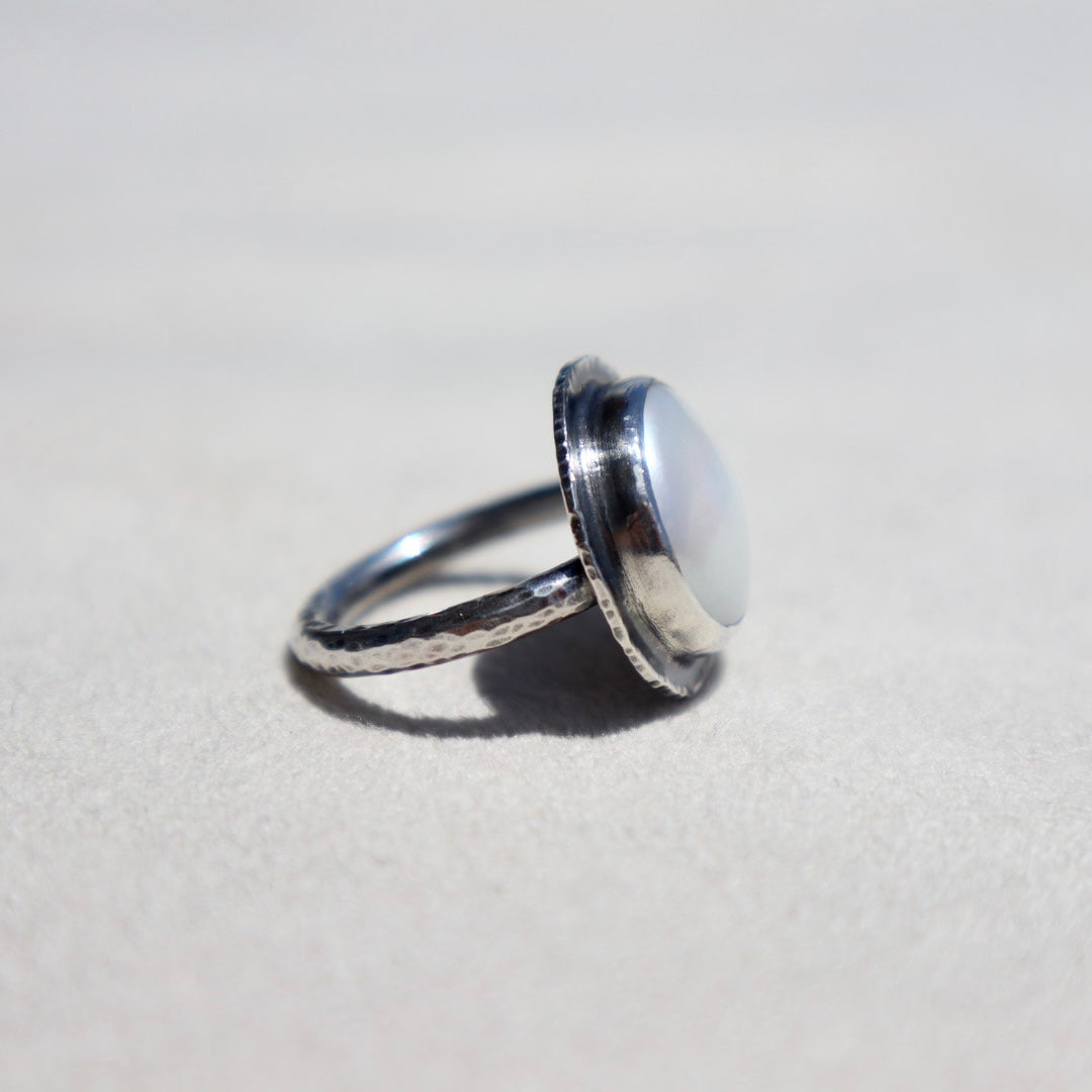 Large Mabe Pearl Ring