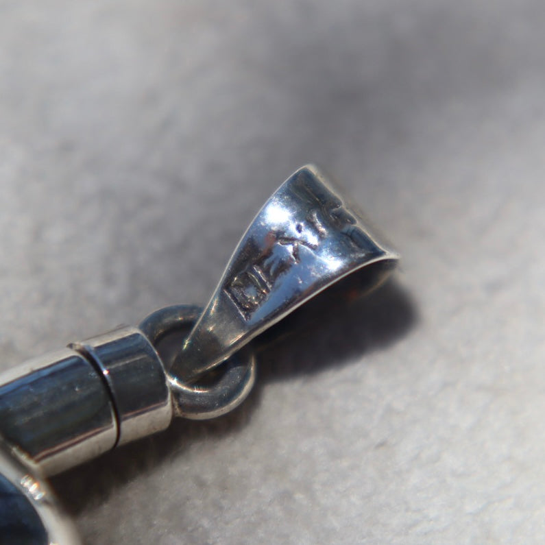 Sterling Silver Puffy Heart Vial Pendants