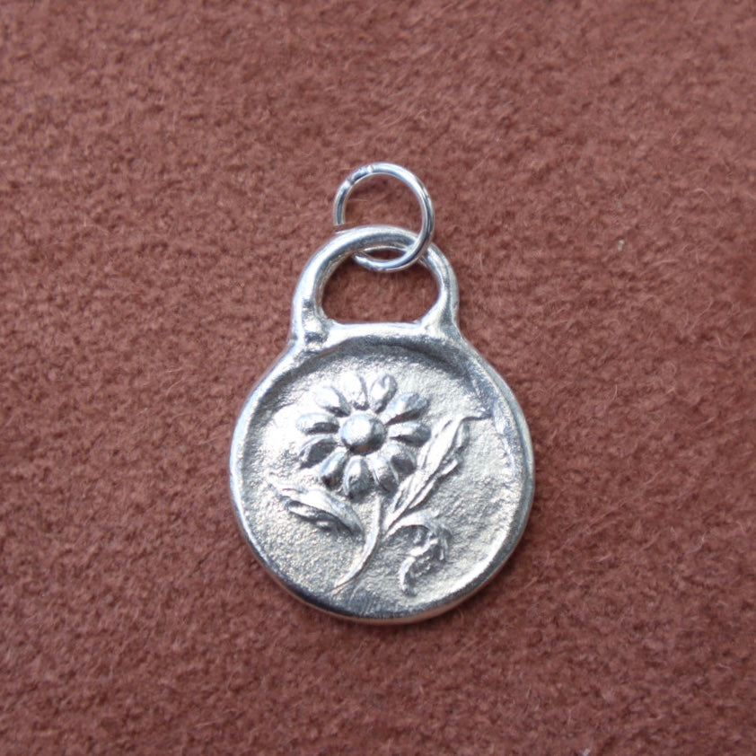 Sterling Silver Floral Pendant