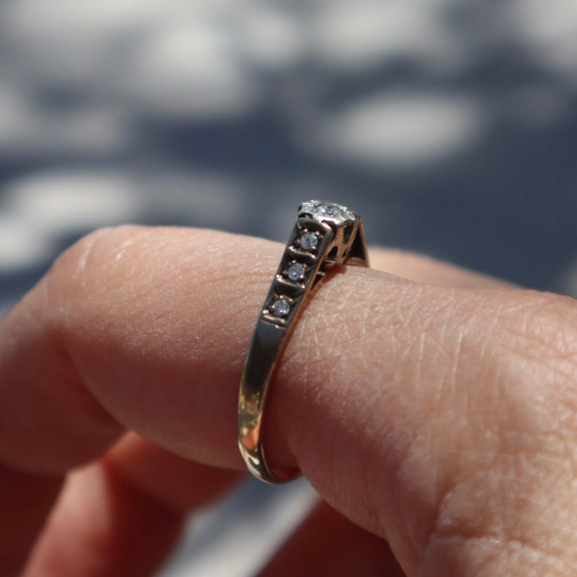 Architectural Diamond Ring