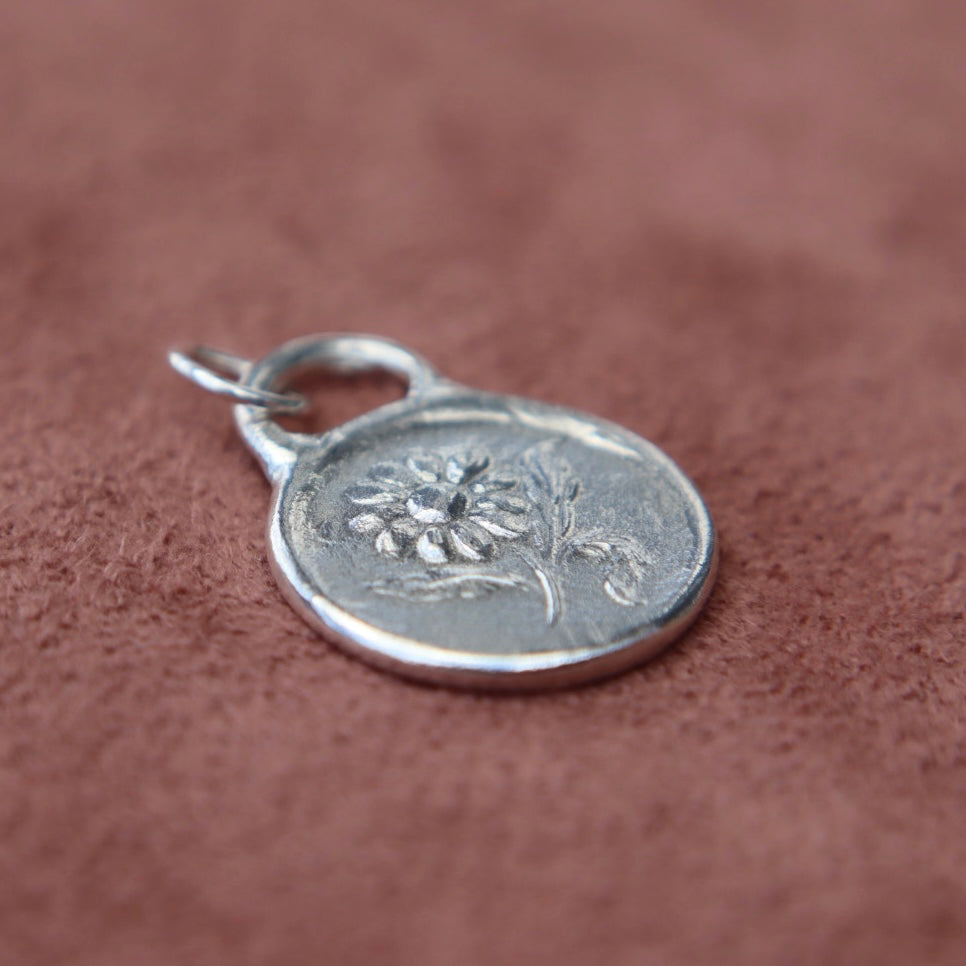Sterling Silver Floral Pendant