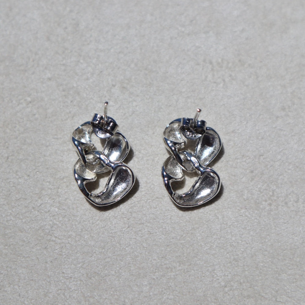 Modern Abstract Heart Earrings