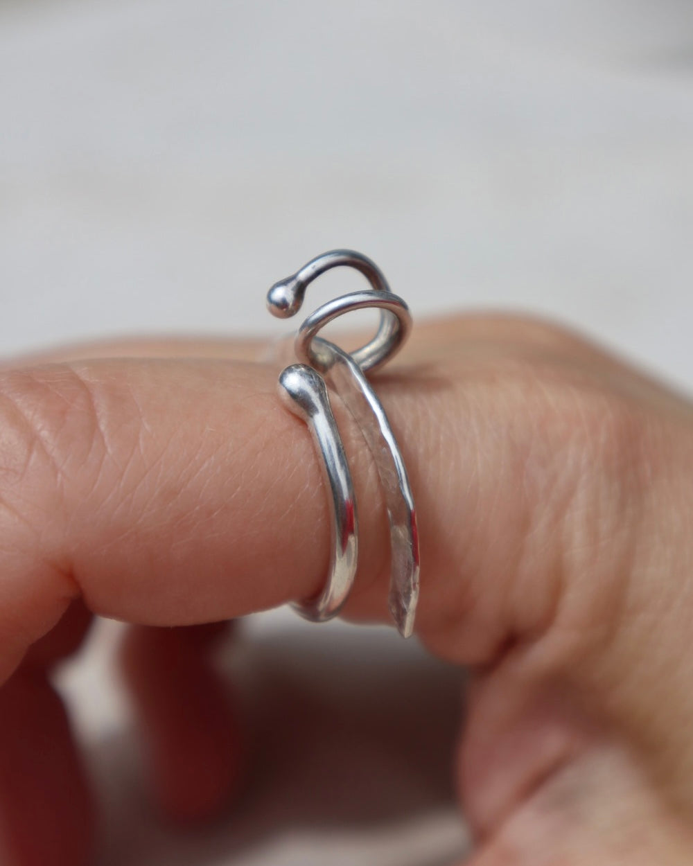 Modernist Abstract Pierced Ring