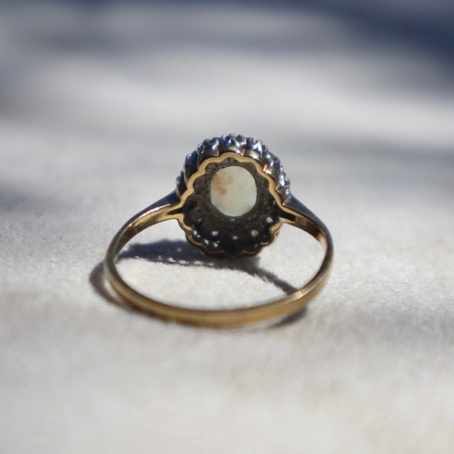 Opal + Diamond Cocktail Ring