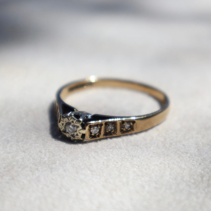 Architectural Diamond Ring