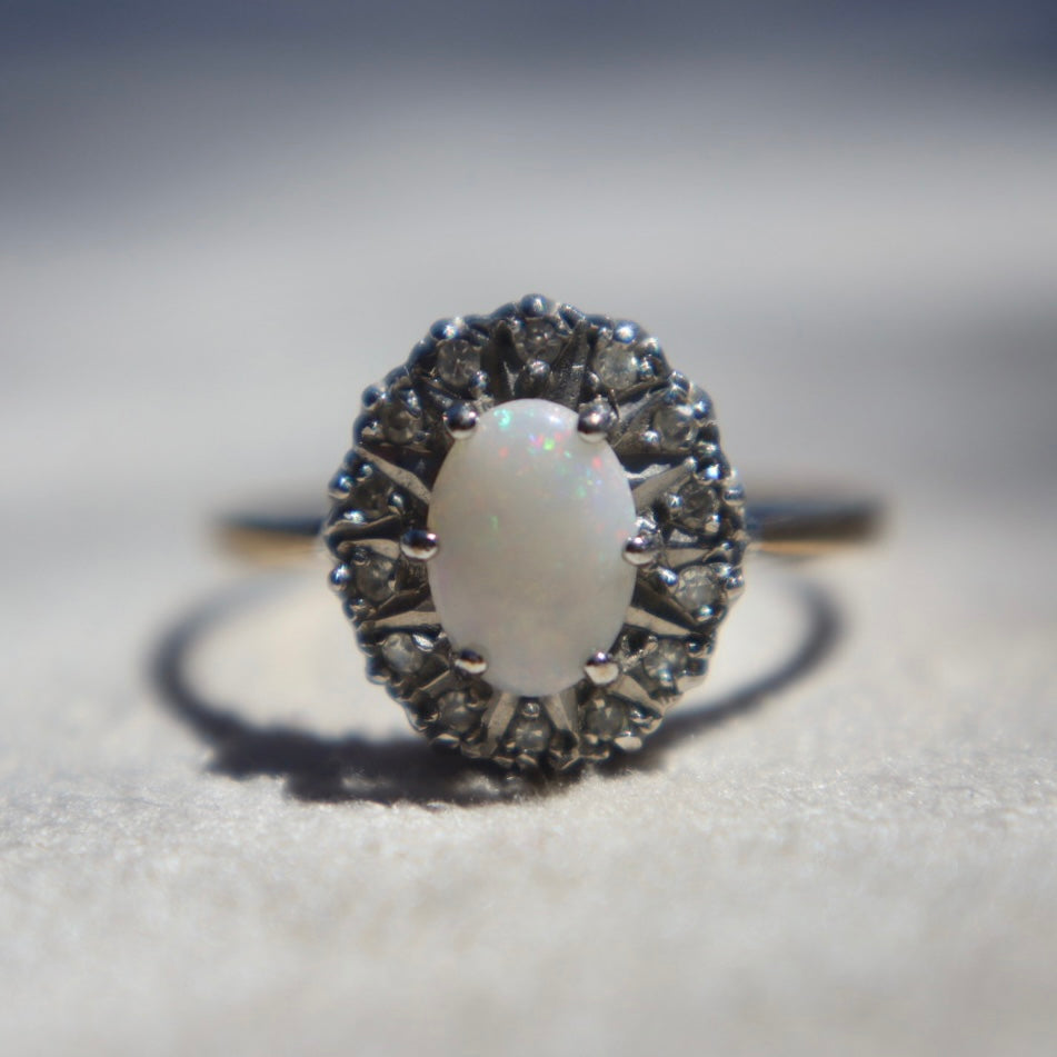 Opal + Diamond Cocktail Ring
