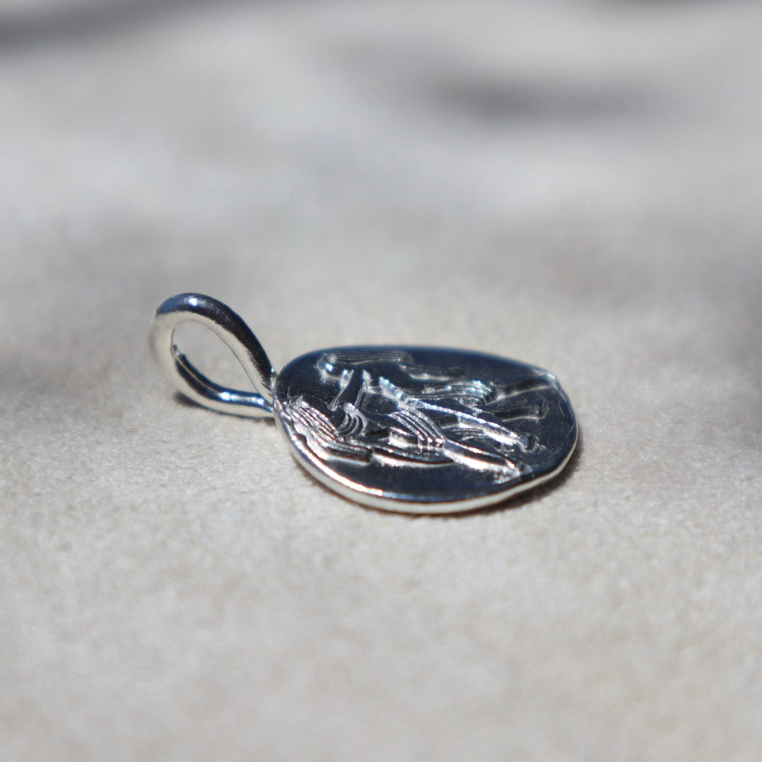 Handmade Sterling Silver Gemini Pendant