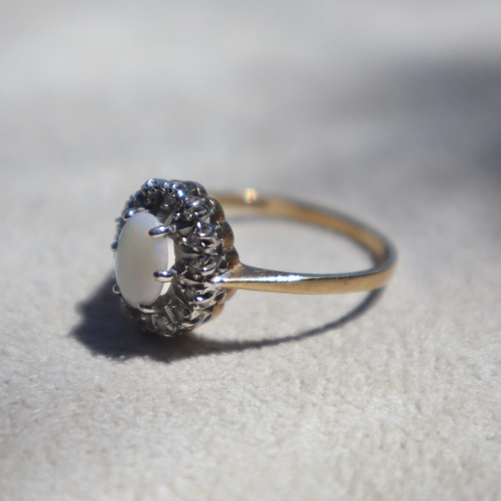 Opal + Diamond Cocktail Ring
