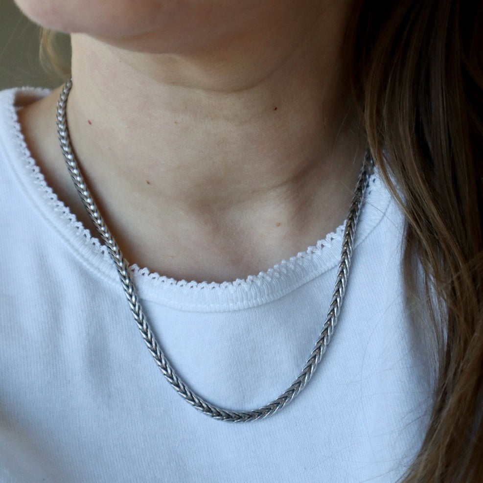 Sterling Silver Wheat Chain