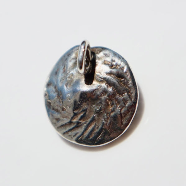 Brutalist Sterling + Pearl Pendant