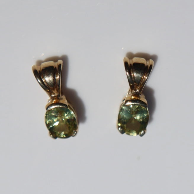 Petite Gold Peridot Pendant