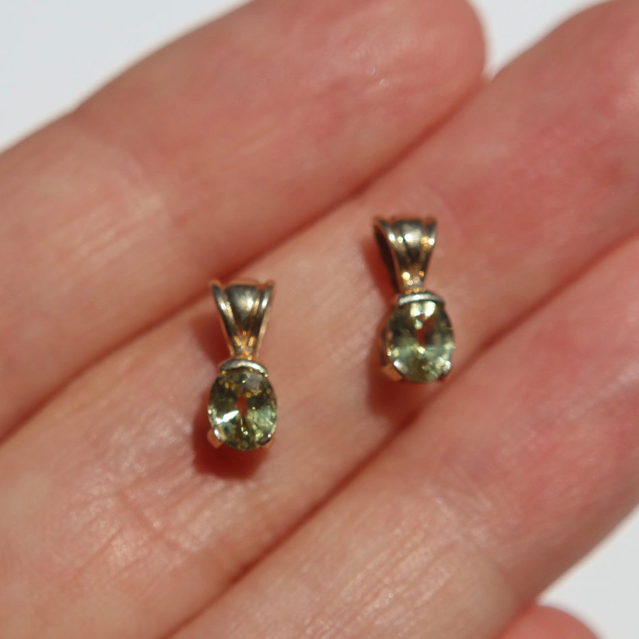 Petite Gold Peridot Pendant