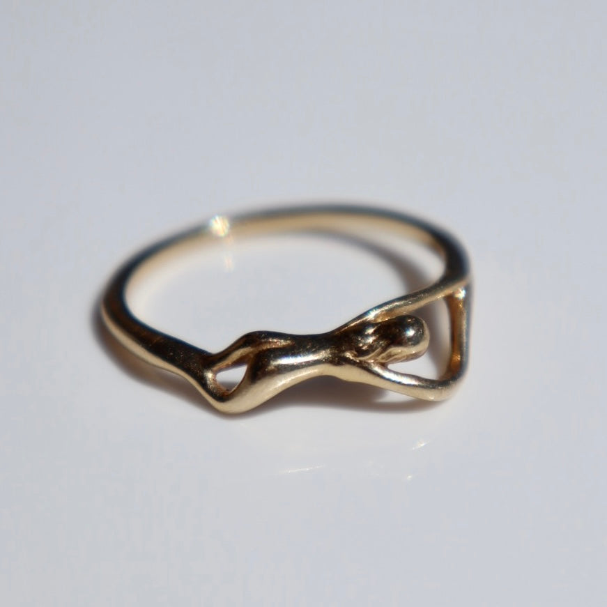 14K Gold Goddess Ring