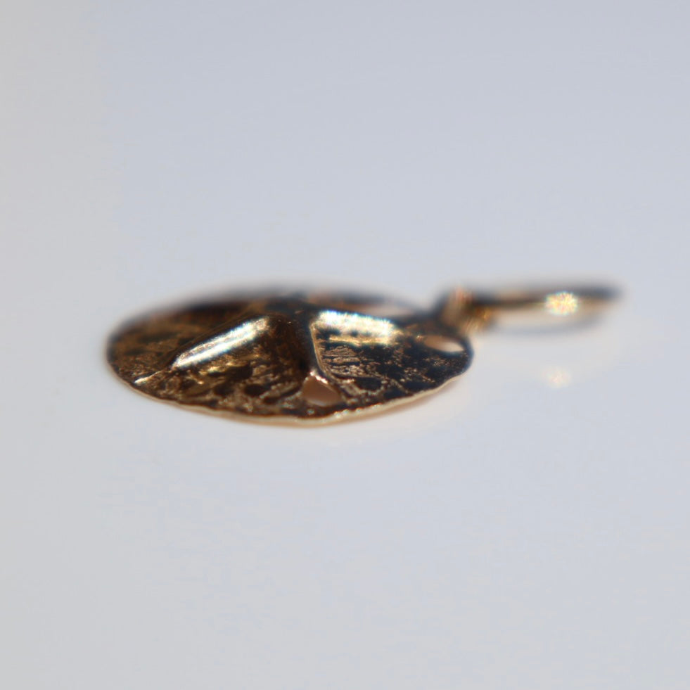 Gold Sand Dollar Charm
