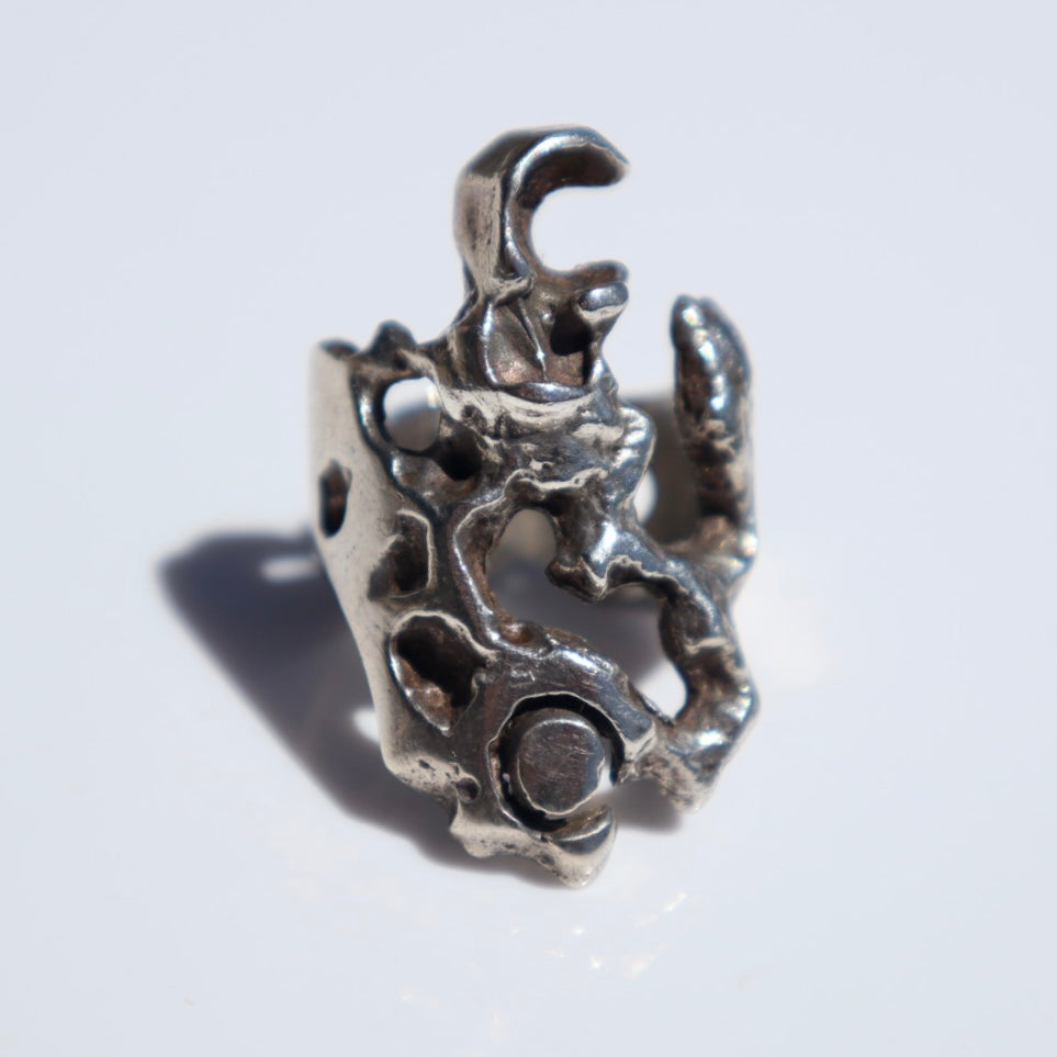 Brutalist Statement Ring
