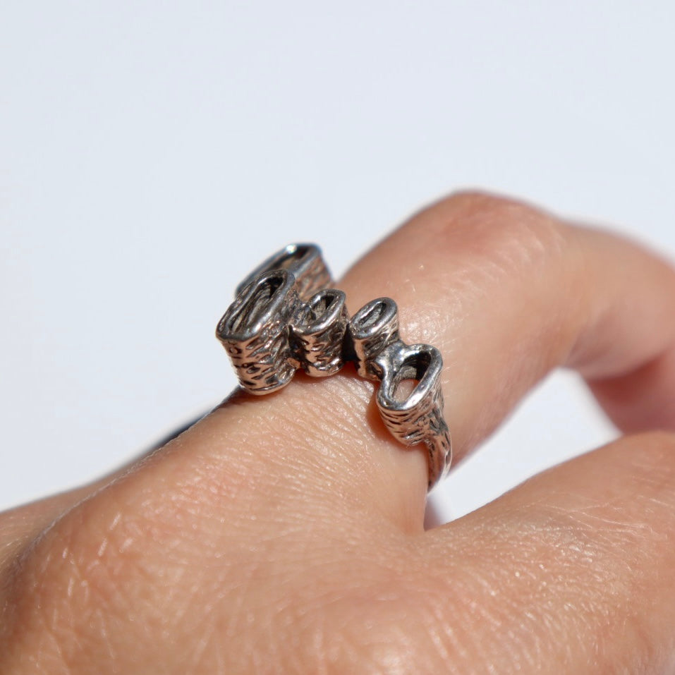 Sterling Silver Coral Reef Ring