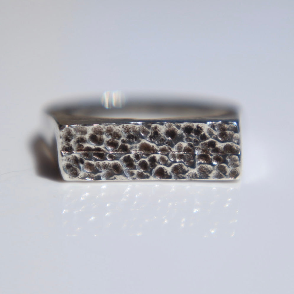 Hammered Signet Ring