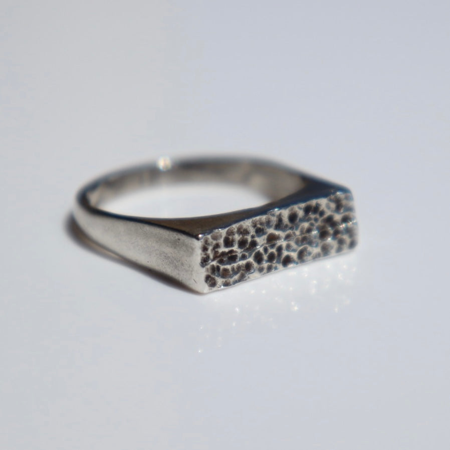 Hammered Signet Ring