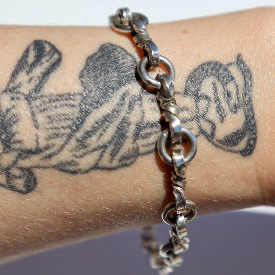 Sterling Twisted Infinitity Bracelet