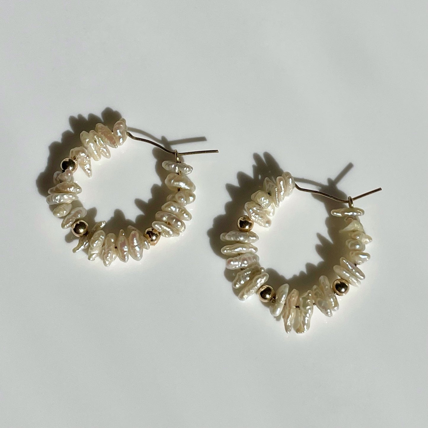 Freshwater Pearl Hoops