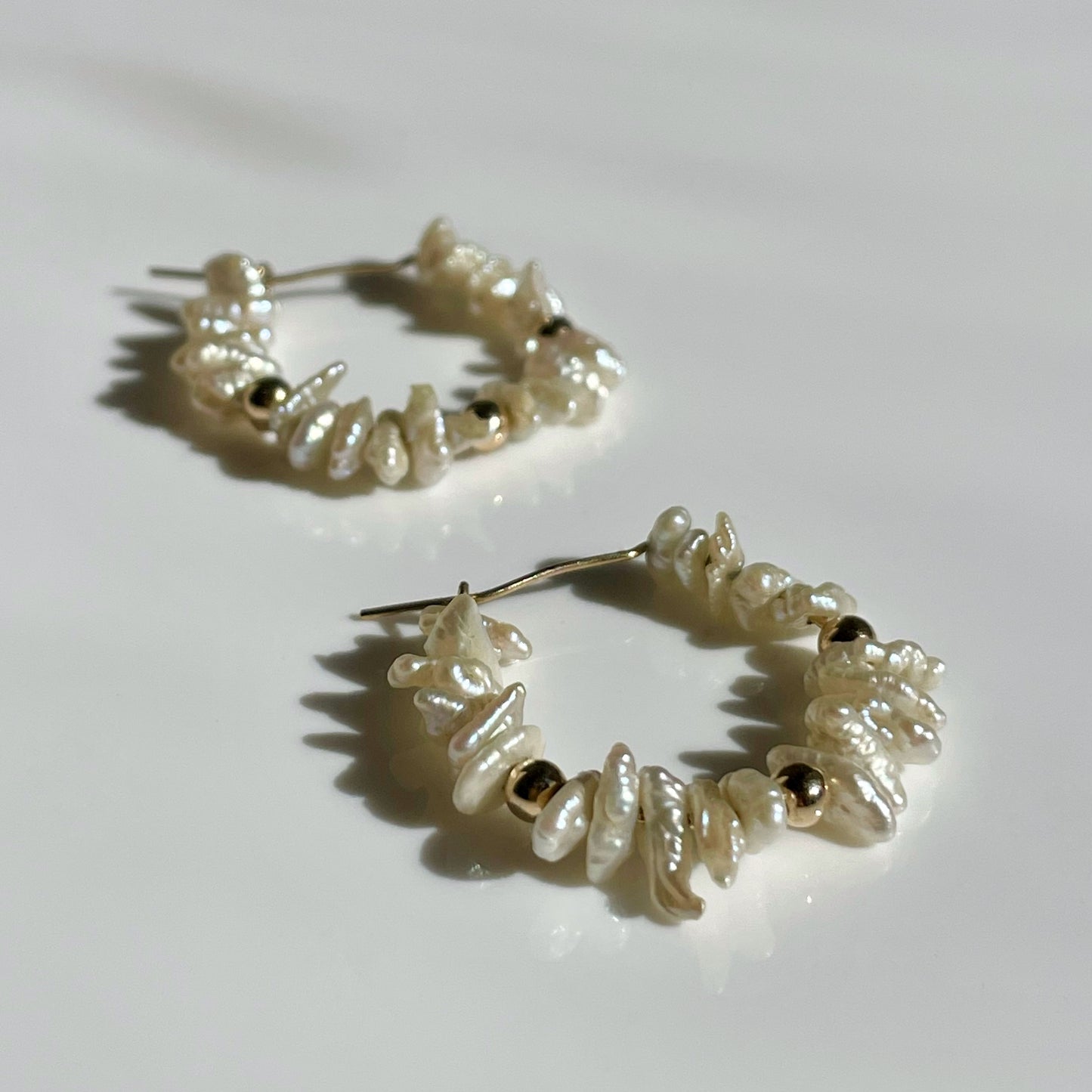 Freshwater Pearl Hoops