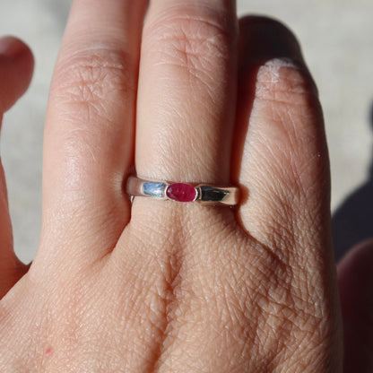 Minimalist Sterling Ruby Band