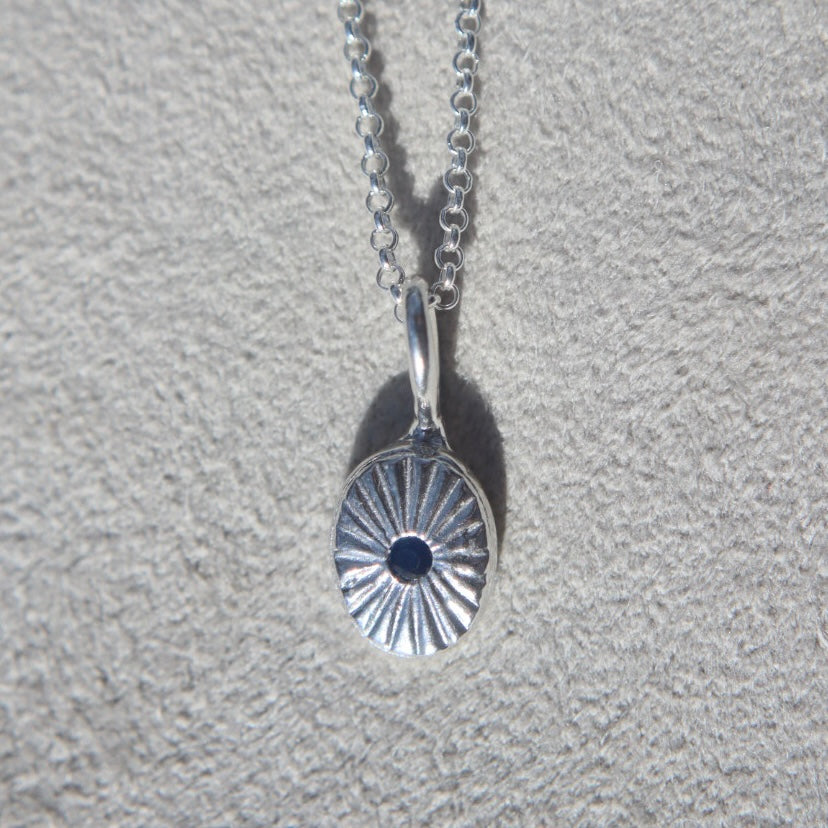 Blue Sapphire Astrale Pendant