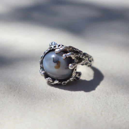 Freeform Marble Agate Ring