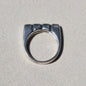 Modern Silver Stacker Ring