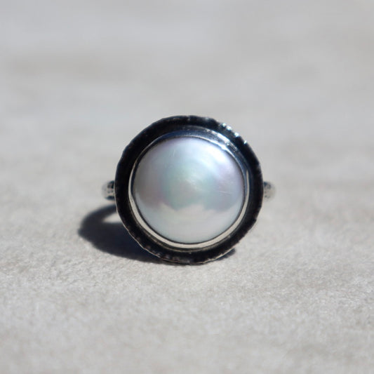 Large Mabe Pearl Ring