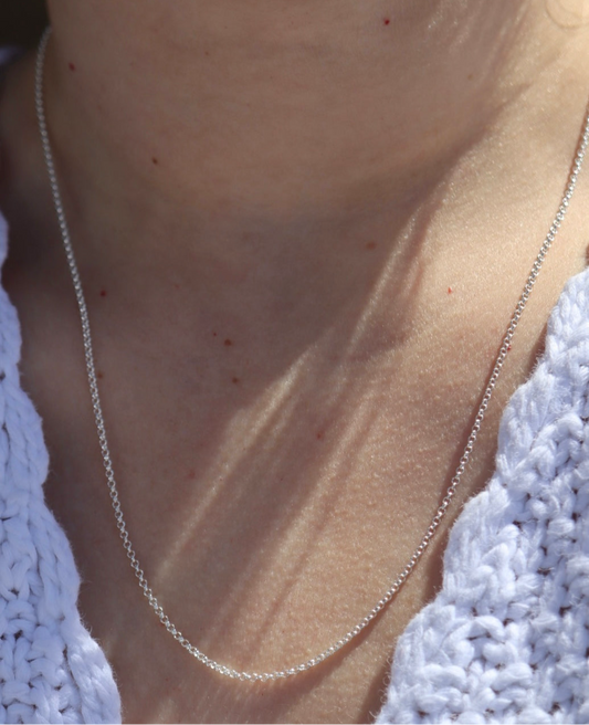 20” Sterling Silver Rolo Chain
