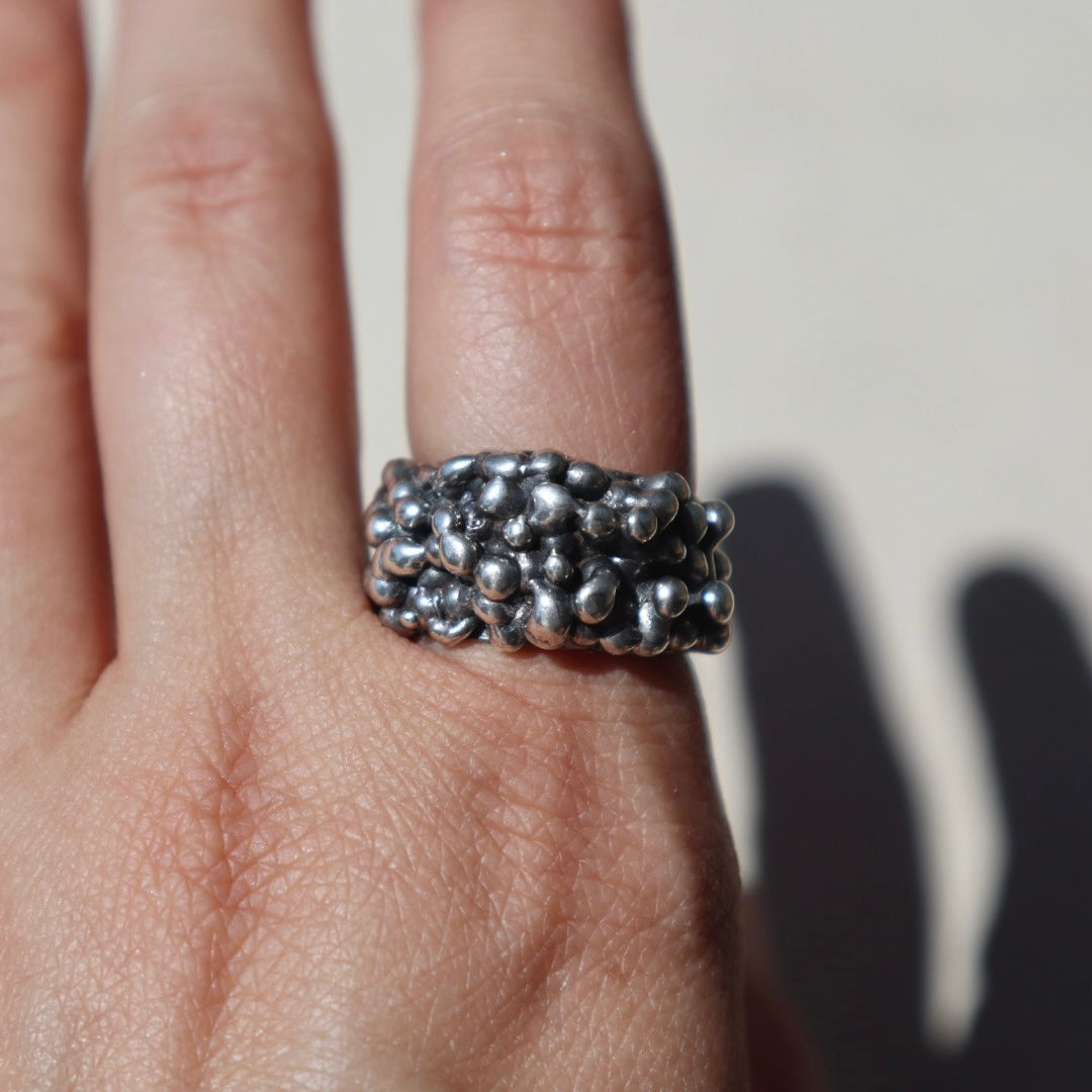 Brutalist Bubble Ring