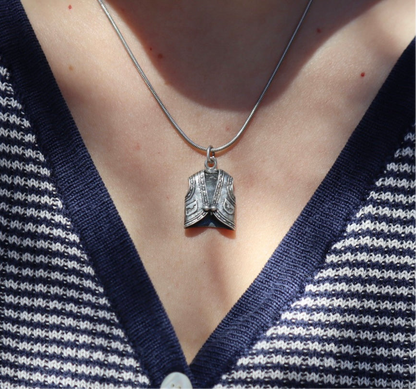 Sterling Silver Bolero Vest Pendant