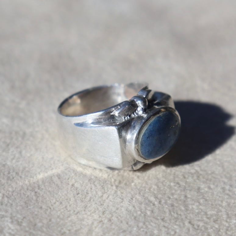 Chunky Sterling Sodalite Ring