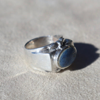 Chunky Sterling Sodalite Ring