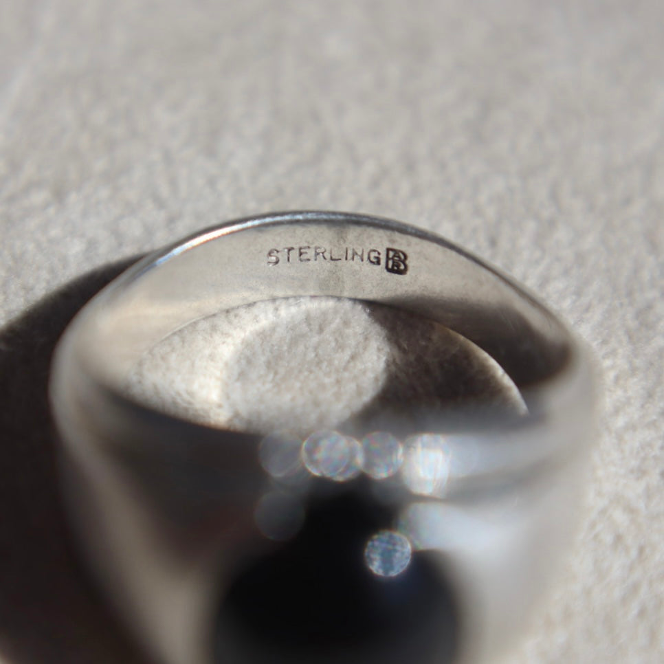 Art Deco Inspired Onyx Ring