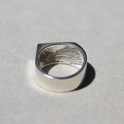 Geometric Sterling Signet Ring