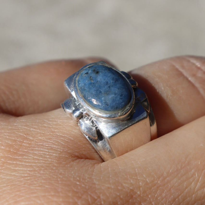Chunky Sterling Sodalite Ring