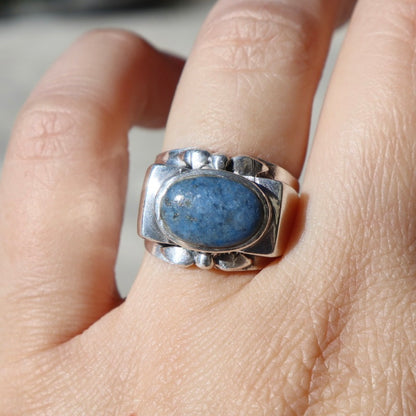 Chunky Sterling Sodalite Ring