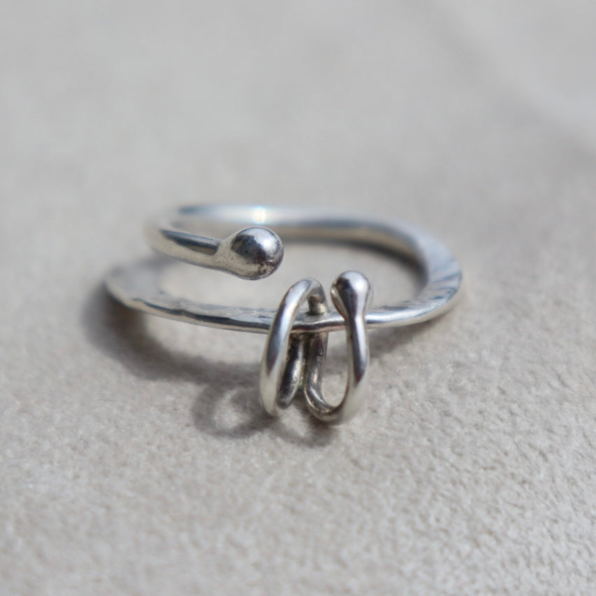 Modernist Abstract Pierced Ring