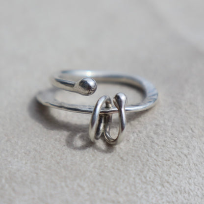 Modernist Abstract Pierced Ring