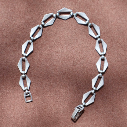 Modern Diamond Link Bracelet