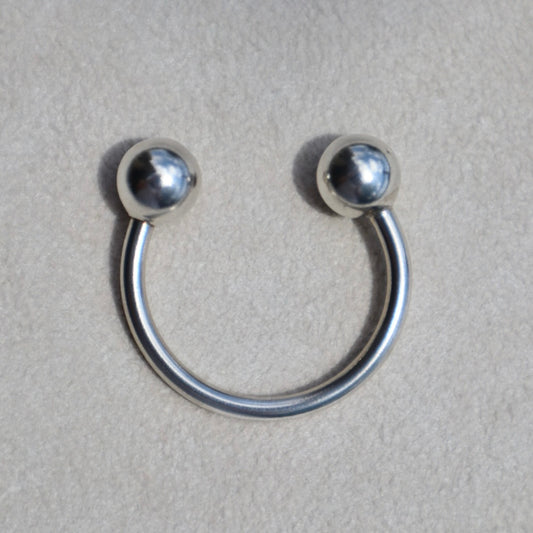 Sterling Horseshoe Keychain