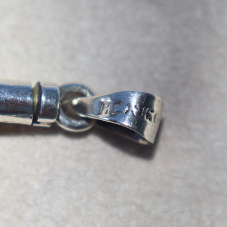 Sterling Silver Puffy Heart Vial Pendant